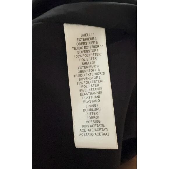 Adrianna Papell Women's High-Low Mikado Sleeveless Gown Black Size 8 - Picture 6 of 6